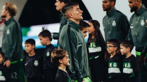 Fresneda, en un partido reciente con el Sporting de Portugal.