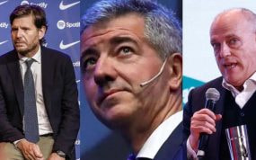 Mateu Alemany, Miguel Ángel Gil Marín y Javier Tebas.