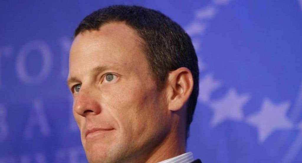 Lance Armstrong durante una conferencia en Nueva York en 2008.
