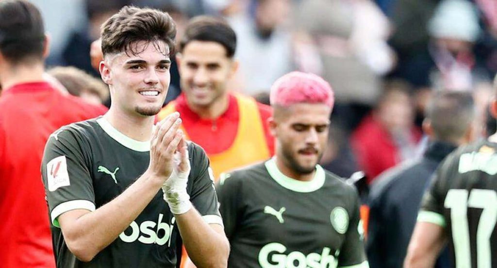 Miguel y Yan Couto, con el Girona.