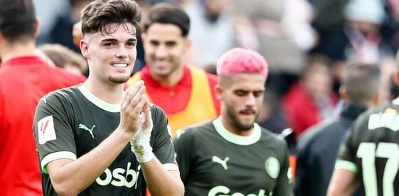 Miguel y Yan Couto, con el Girona.