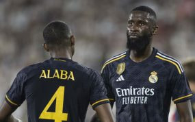 David Alaba y Antonio Rüdiger.