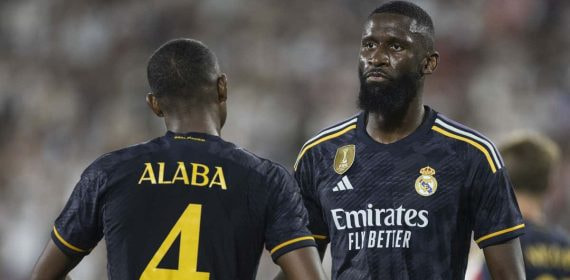 David Alaba y Antonio Rüdiger.
