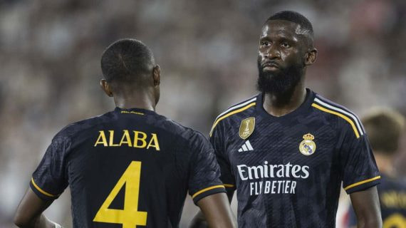 David Alaba y Antonio Rüdiger.