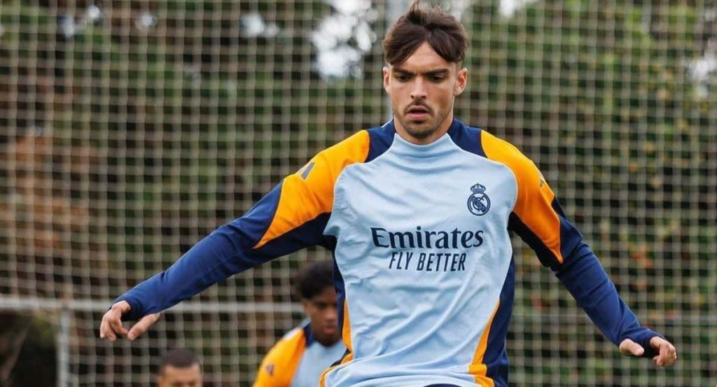 Asencio, en un entrenamiento de la semana pasada.