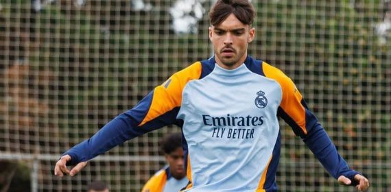Asencio, en un entrenamiento de la semana pasada.