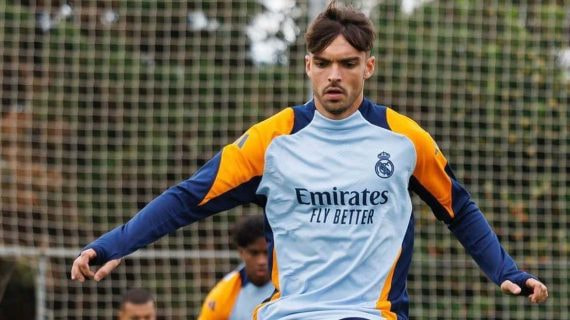 Asencio, en un entrenamiento de la semana pasada.