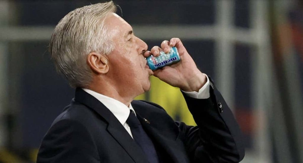 Ancelotti, durante un partido de esta temporada.