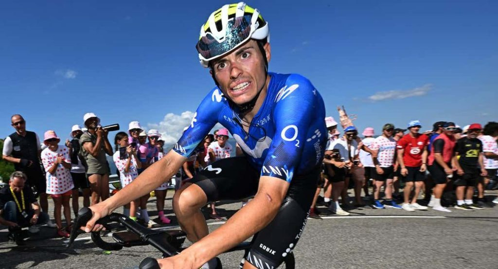 Enric Mas, durante la etapa del Tour de Francia el pasado domingo.