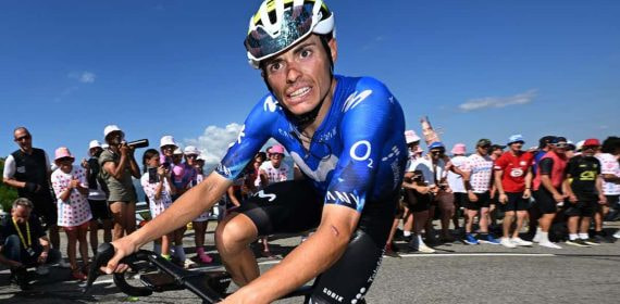 Enric Mas, durante la etapa del Tour de Francia el pasado domingo.