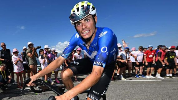 Enric Mas, durante la etapa del Tour de Francia el pasado domingo.
