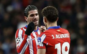 Rodrigo de Paul y Julián Álvarez, protagonistas argentinos de un muy buen presente del Atlético de Madrid.