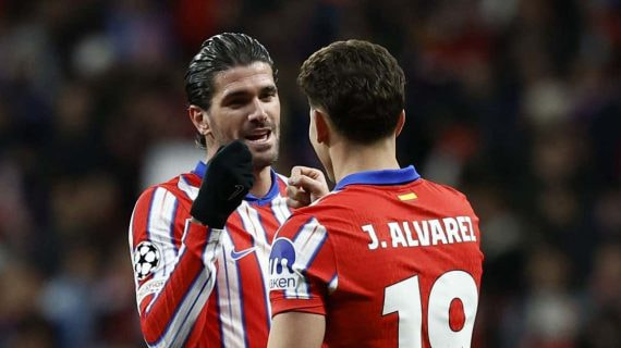 Rodrigo de Paul y Julián Álvarez, protagonistas argentinos de un muy buen presente del Atlético de Madrid.
