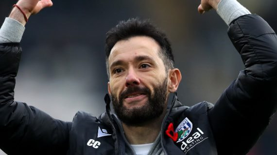 Carlos Corberán en un partido.