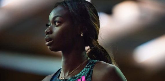 Fátima Diame, en una sesión de fotos para su marca de ropa.