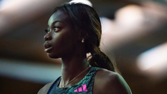 Fátima Diame, en una sesión de fotos para su marca de ropa.