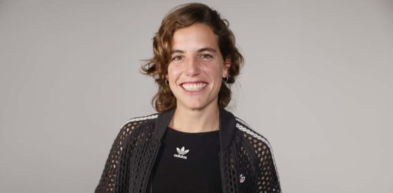 Marta Pérez, en su visita a Relevo.