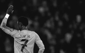 Vinicius, en el partido contra el City.