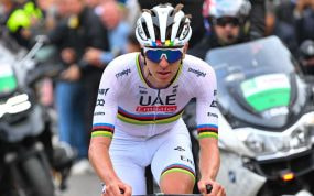 Tadej Pogacar en el último Giro de Lombardía.