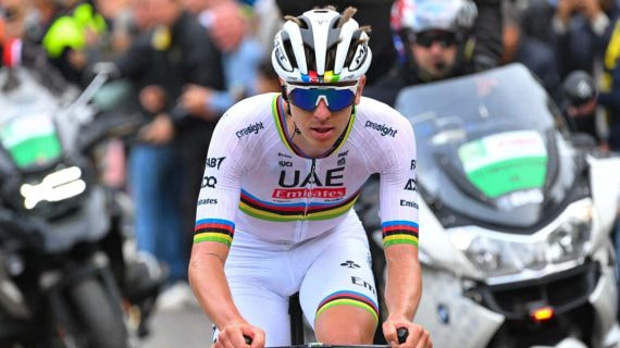 Tadej Pogacar en el último Giro de Lombardía.