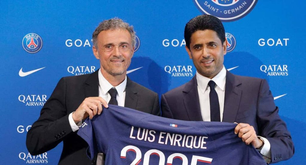 Luis Enrique, en su presentación con el PSG.
