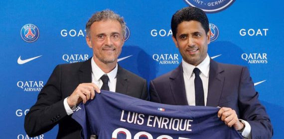 Luis Enrique, en su presentación con el PSG.