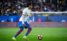 Raphinha en la Supercopa ante Osasuna.