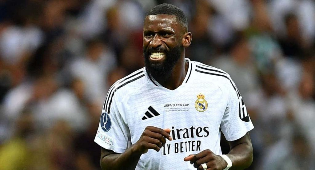 Rüdiger, en la Supercopa de Europa.