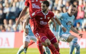 Nico Pareja con el Sevilla.
