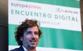 Feliciano López, durante el encuentro digital con Europa Press en Madrid.
