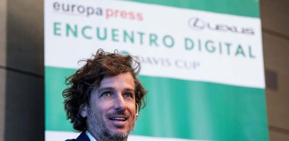Feliciano López, durante el encuentro digital con Europa Press en Madrid.