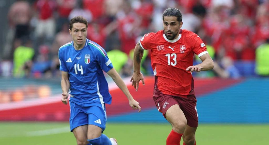 Ricardo Rodríguez, en la Eurocopa con Suiza.