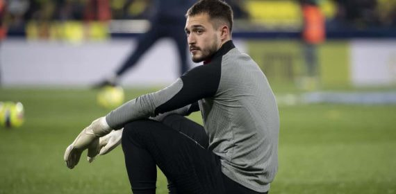 Arnau Tenas, en su etapa en el Barça.