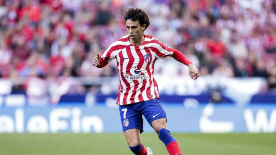 Joao Félix, en un partido del Atlético de Madrid en el Metropolitano.