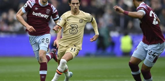 Joao Félix, durante el partido entre el Chelsea y el West Ham.