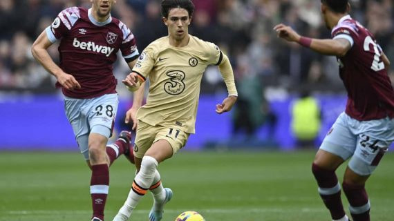 Joao Félix, durante el partido entre el Chelsea y el West Ham.