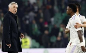 Carlo Ancelotti, en el Benito Villamarín.