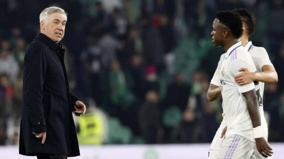 Carlo Ancelotti, en el Benito Villamarín.