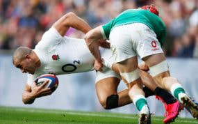 Partido del Seis Naciones entre Inglaterra e Irlanda.