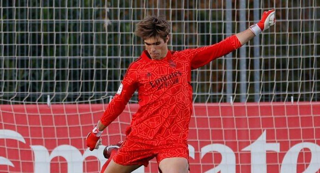 Fran González, portero del juvenil B del Real Madrid.