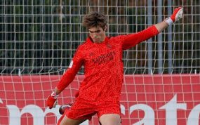 Fran González, portero del juvenil B del Real Madrid.