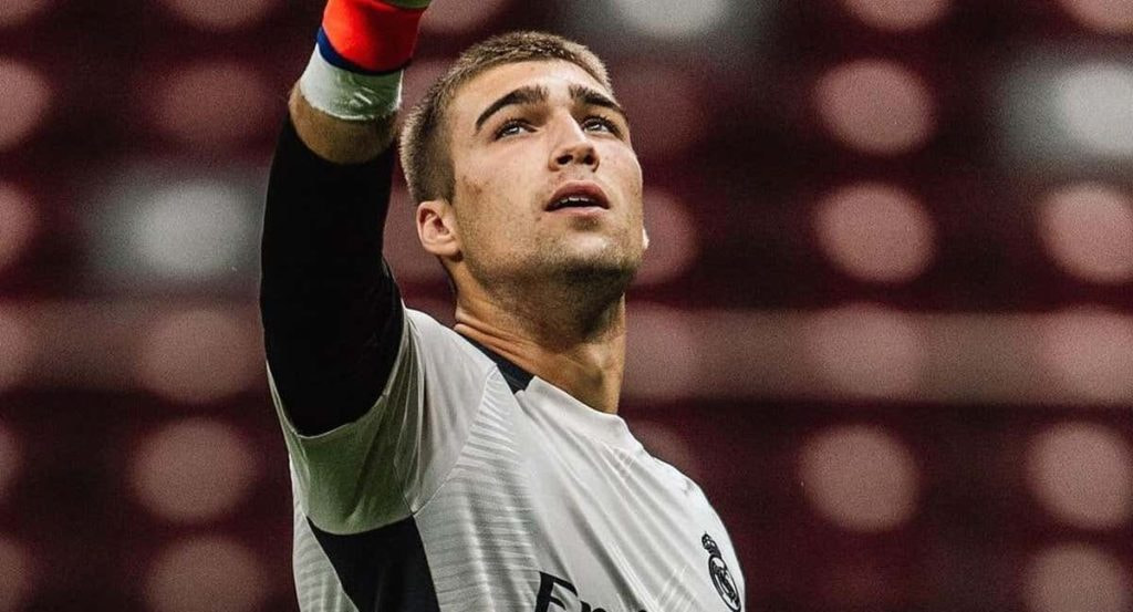 Fran González, portero de la cantera del Real Madrid.