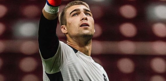 Fran González, portero de la cantera del Real Madrid.