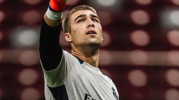 Fran González, portero de la cantera del Real Madrid.