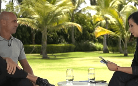 Luis Rubiales en la entrevista con Ana Pastor.