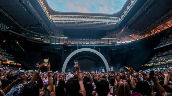 El concierto de Karol G en el Bernabéu.