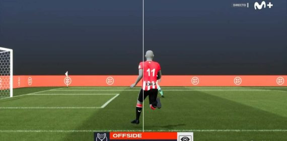 Sistema de fuera de juego semiautomático.