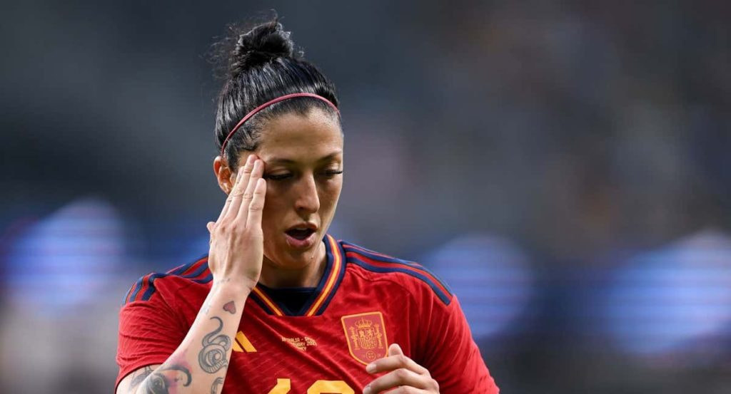 Jenni Hermoso, jugadora de la Selección, durante la final del Mundial femenino.