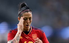 Jenni Hermoso, jugadora de la Selección, durante la final del Mundial femenino.