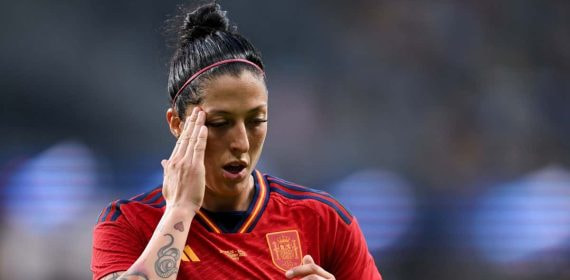 Jenni Hermoso, jugadora de la Selección, durante la final del Mundial femenino.